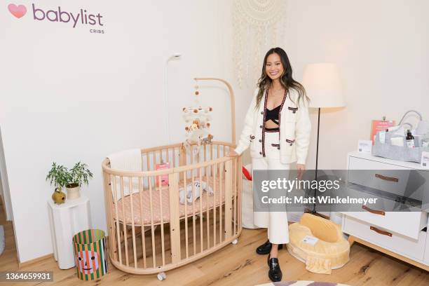 Jamie Chung attends Babylist Cribs on January 14, 2022 in Los Angeles, California.