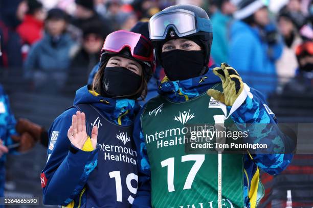 Jaelin Kauf of Team United States and Bradley Wilson of Team United States pose for a picture during the Intermountain Healthcare Freestyle...