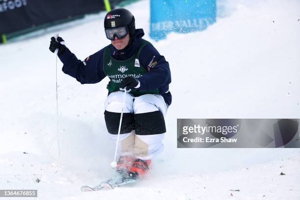 Walter Wallberg of Team Sweden takes a run for the Men's Mogul Finals during the Intermountain Healthcare Freestyle International Ski World Cup at...
