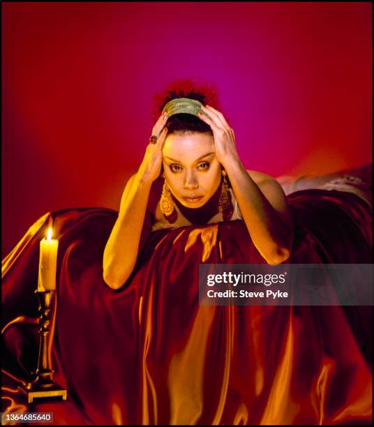 American opera singer Maria Ewing as she appears in the role of Salome, at the National Theatre, London, May 1989.