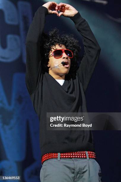 Singer Princeton of Mindless Behavior performs during the WGCI-FM "Big Jam" concert at the Allstate Arena in Rosemont, Illinois on DECEMBER 23, 2011.