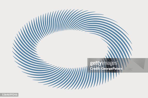 abstract spiral shape - abstract intersecting circles stock illustrations