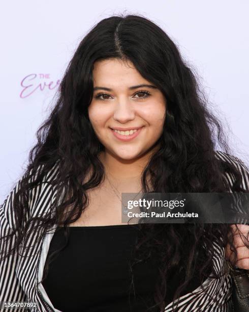 Actress Isabella Moll attends The Everything Hazel collection's pink carpet event on January 14, 2022 in Los Angeles, California.