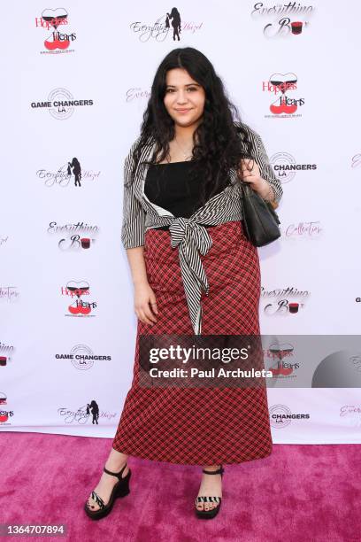 Actress Isabella Moll attends The Everything Hazel collection's pink carpet event on January 14, 2022 in Los Angeles, California.