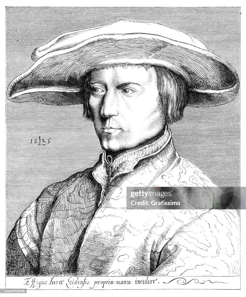 Lucas van Leyden dutch painter portrait 1525