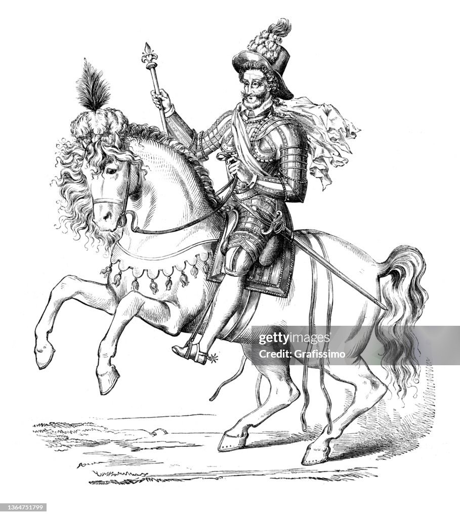 Portrait King Henry IV from 1596
