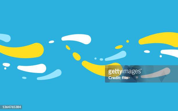 stockillustraties, clipart, cartoons en iconen met splash abstract flow background design - launch of national geographic mission blue campaign