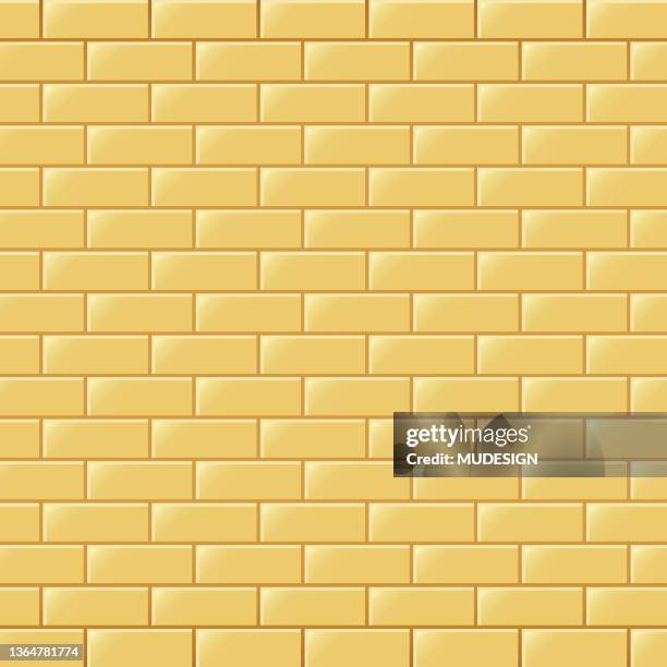gold brick wall background. yellow bricks texture - brick wall interior stock illustrations