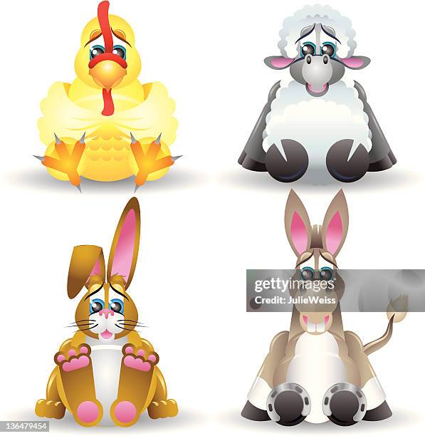 Sheep Rabbit Cartoon 90 Rabbit Feet Cartoon High Res Illustrations - Getty Images