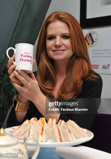 Patsy Palmer attends the Yummy Mummy Week 2012 tea party at Cavallino Restaurant on January 6, 2012 in London, England.