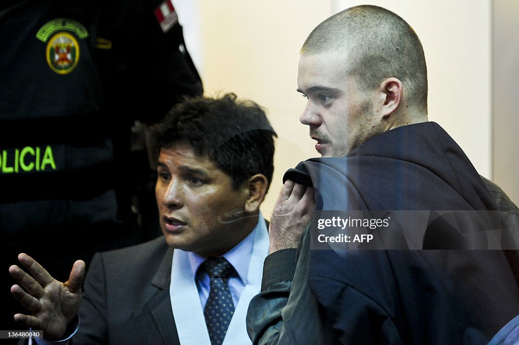 Jose Luis Jimenez (L) , lawyer of Dutch