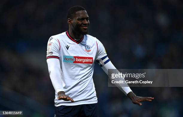Ricardo Santos of Bolton during the Sky Bet League One match between Bolton Wanderers and Ipswich Town at University of Bolton Stadium on January 15,...