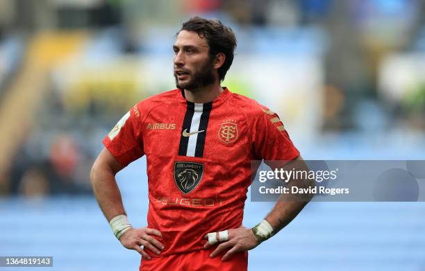 Maxime Medard of Toulouse looks on during the Heineken Champions Cup match between Wasps and Stade Toulousain at The Coventry Building Society Arena...