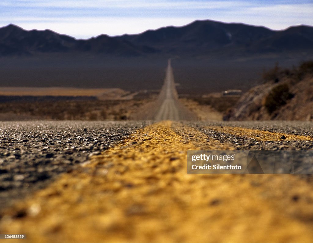 Highway in desert