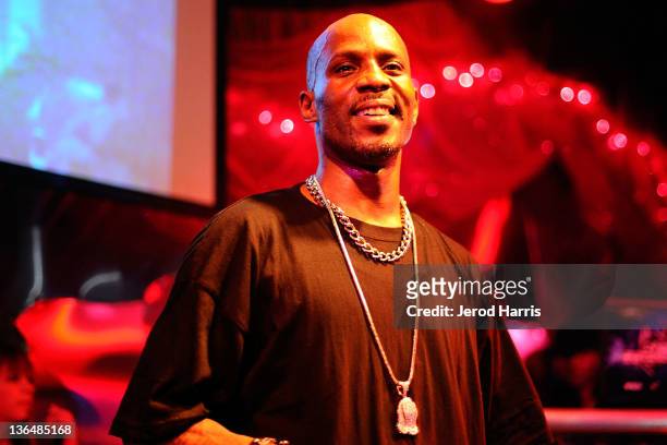 Rapper DMX performs at the DGK Agenda Party at Cafe Sevilla on January 5, 2012 in Long Beach, California.