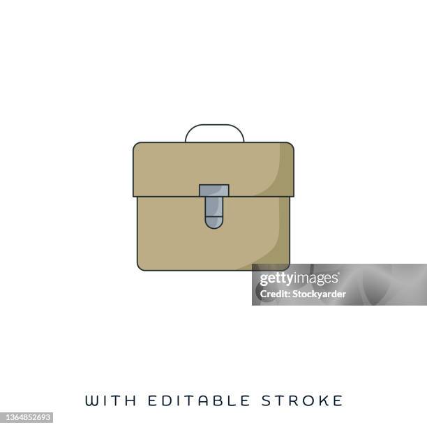 toolbox meeting flat & line icon - workers comp stock illustrations