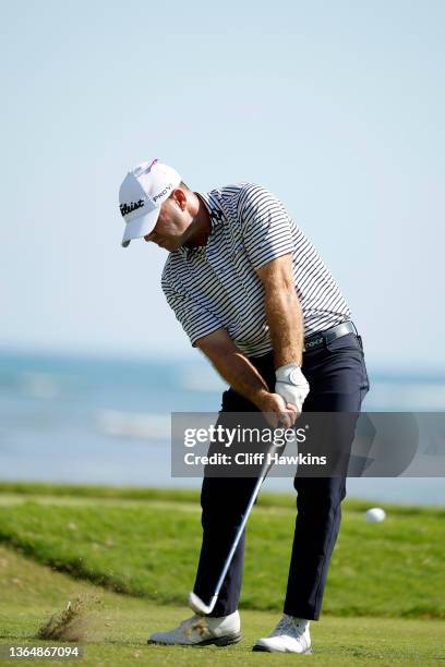 Ryan Armour of the United States plays his shot from the 17th tee during the third round of the Sony Open in Hawaii at Waialae Country Club on...