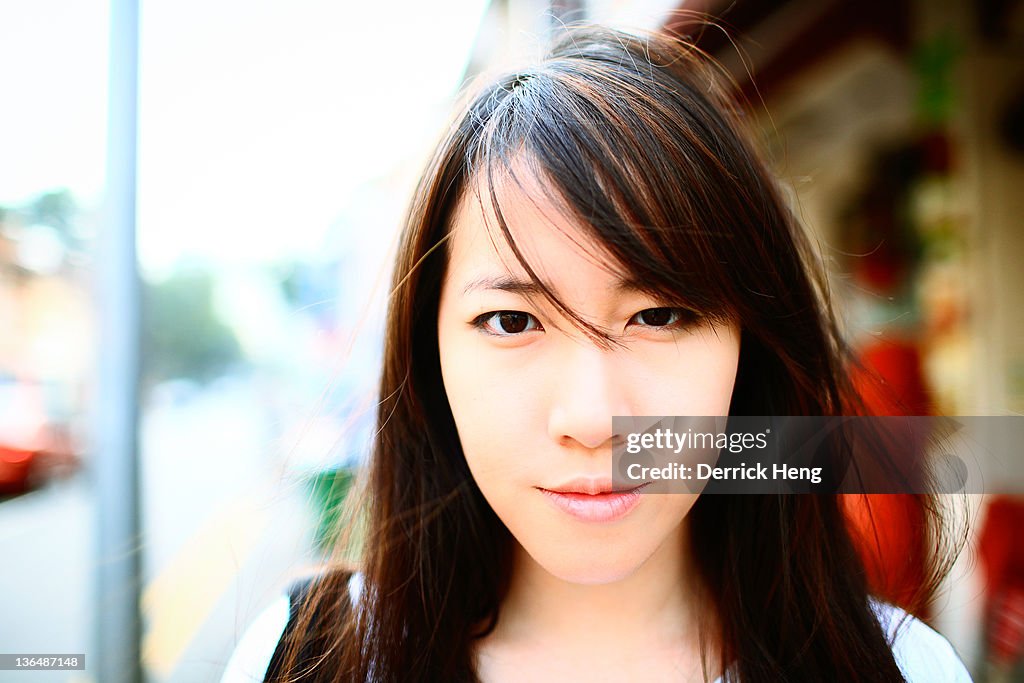 Portrait of young woman