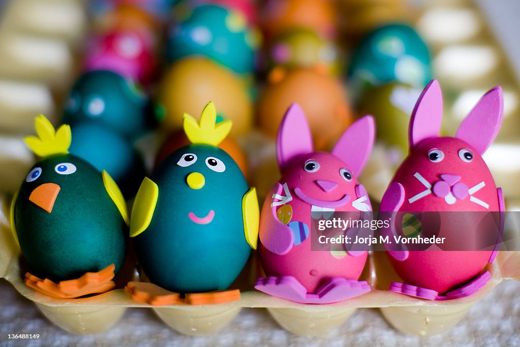 Decorated Easter eggs