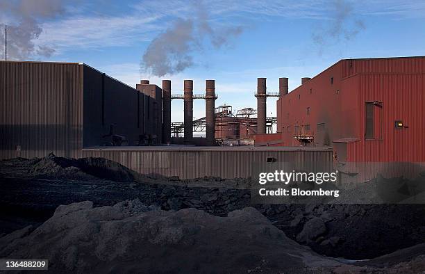 The Hibbing Taconite Co. Pellet manufacturing plant, operated by Cliff's Natural Resources Inc., stands in Hibbing, Minnesota, U.S., on Thursday,...