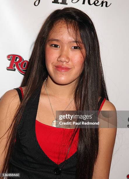 Actress Michaela Sabo arrives at Boyz II Men Hollywood Walk Of Fame Celebration Party at Rolling Stone Restaurant & Lounge on January 5, 2012 in Los...