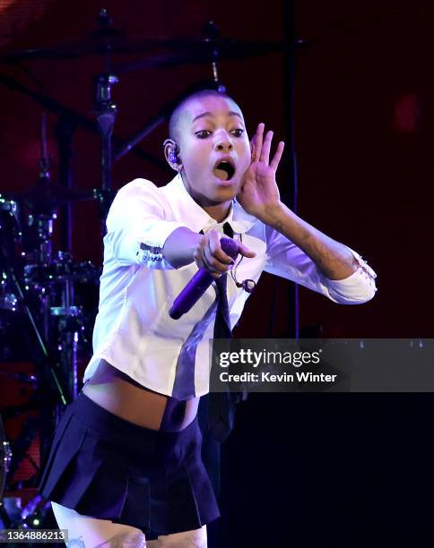 Willow performs onstage at the 2022 iHeartRadio ALTer EGO presented by Capital One at The Forum on January 15, 2022 in Inglewood, California.