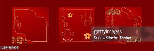 chinese greeting card or banner. - hong kong market stock illustrations