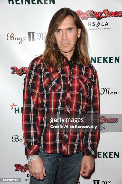 Actor J.D. Mitchell attends the Boyz II Men Hollywood Walk Of Fame star after party at Rolling Stone Restaurant & Lounge on January 5, 2012 in Los...