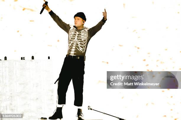 Tyler Joseph of Twenty One Pilots performs onstage during iHeartRadio ALTer EGO presented by Capital One at The Forum on January 15, 2022 in...