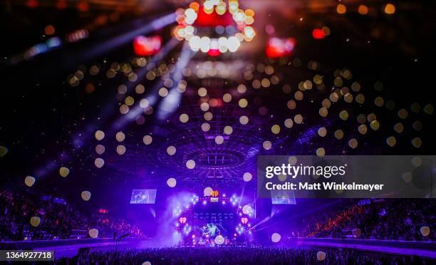 Matthew Followill, Caleb Followill, Nathan Followill, and Jared Followill, of Kings Of Leon perform onstage during iHeartRadio ALTer EGO presented by...