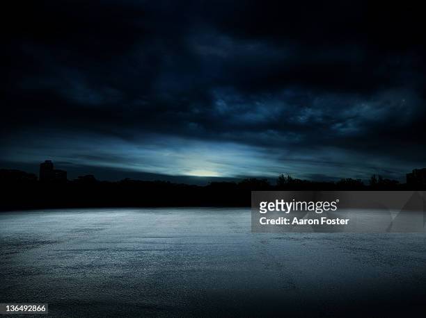 night car park - night stock pictures, royalty-free photos & images