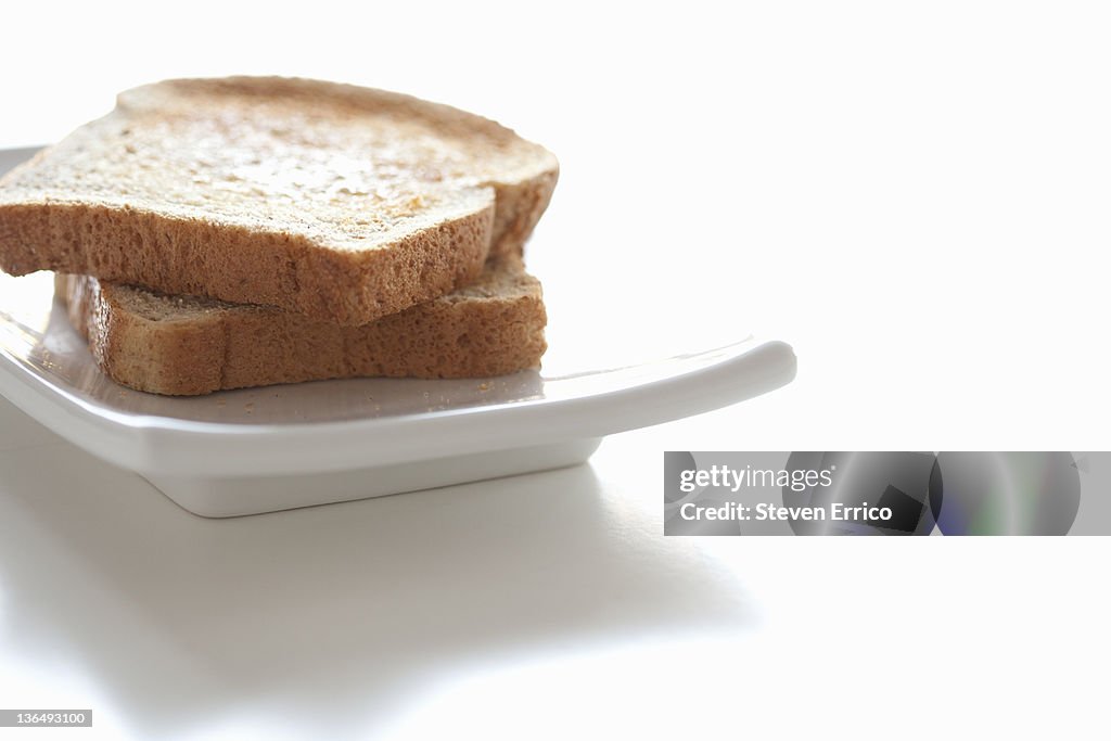 Stack Of Buttered Toast High-Res Stock Photo - Getty Images