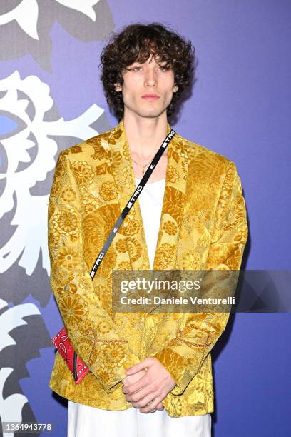 Diego Lazzari attends the Etro fashion show during the Milan Men's Fashion Week - Fall/Winter 2022/2023 on January 16, 2022 in Milan, Italy.