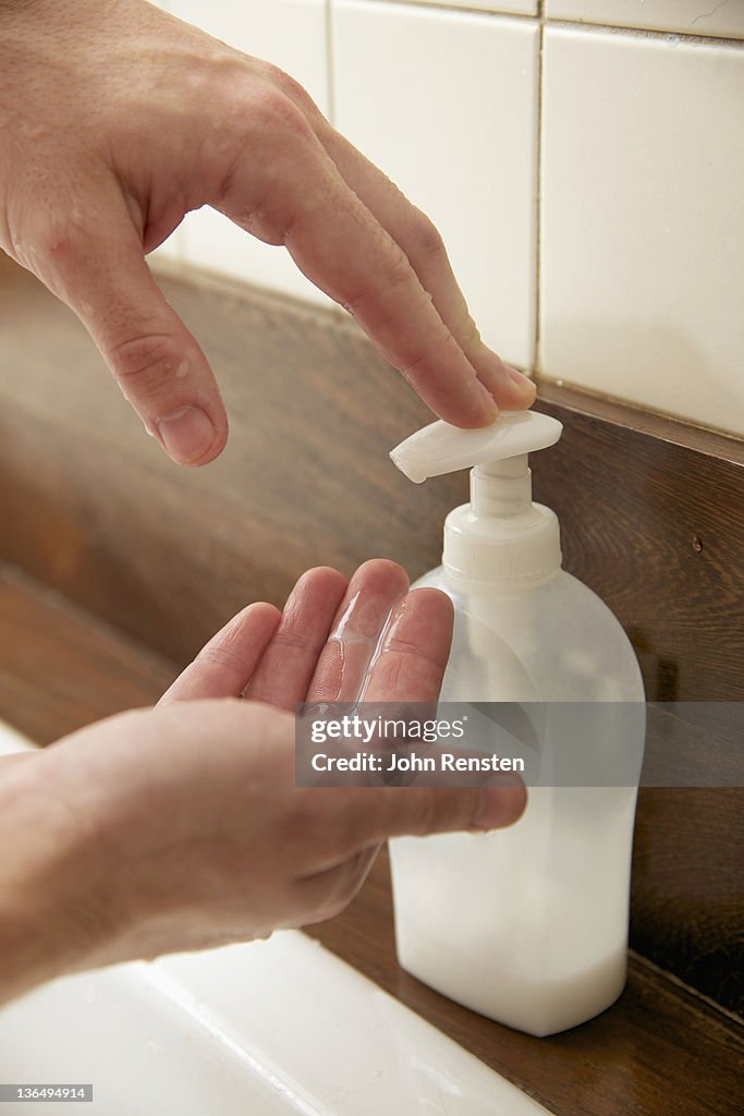 Shallow focus of close up on hands