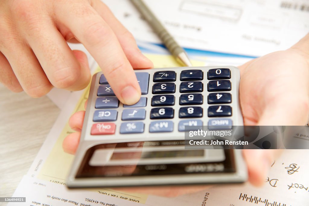 Shallow focus of close up on hands