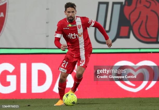 Gaston Ramirez of AC Monza in action during the Serie B match between AC Monza and Perugia at Stadio Brianteo on January 16, 2022 in Monza, Italy.