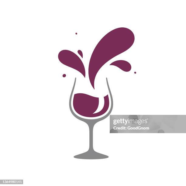 splash wein - wine glass stock-grafiken, -clipart, -cartoons und -symbole