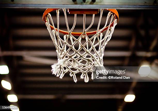 basketball net - basketball net stockfoto's en -beelden