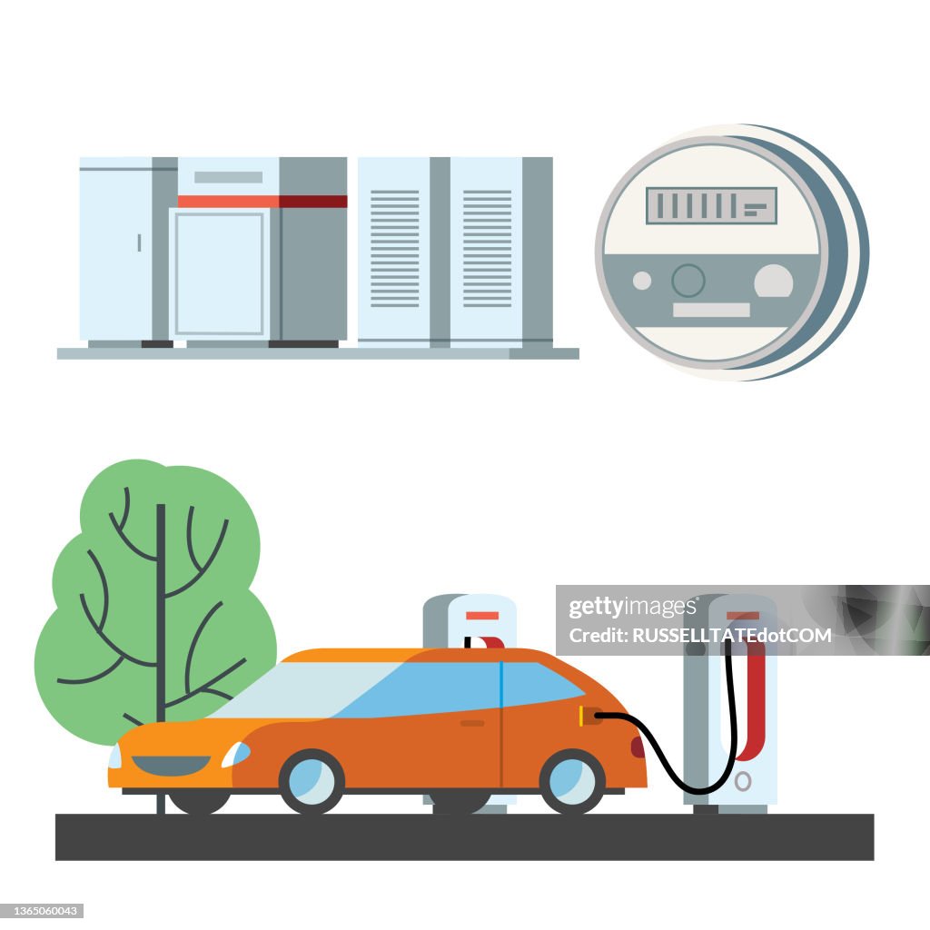 Large network batteries, smart meters & EV charging