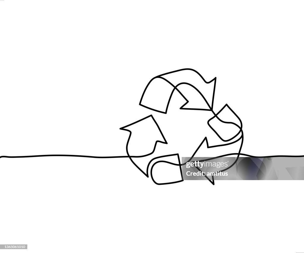 Strichgrafik recyceln