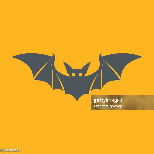 bat icon - spider bite stock illustrations