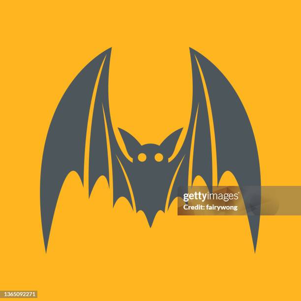 bat icon - vampire silhouette stock illustrations