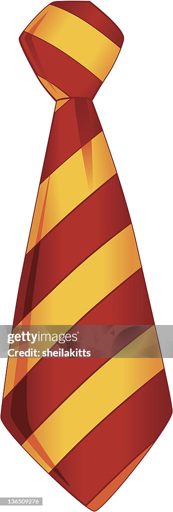 Red and Gold Necktie