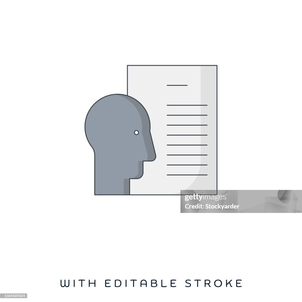 Personal Accident Insurance Flat & Line Icon