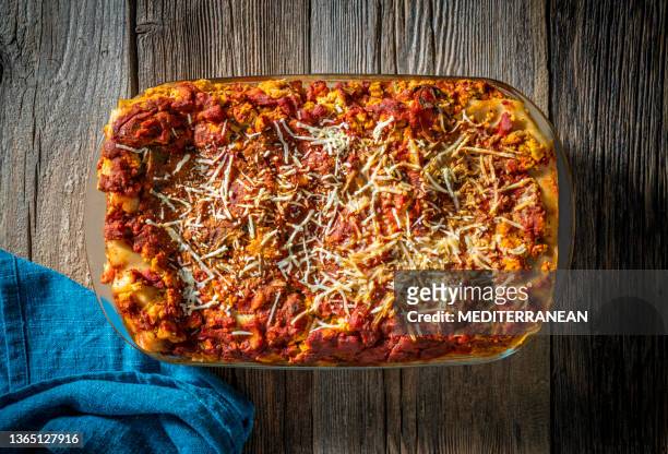 protein rich lasagna vegan italian food plant based recipe medit - lasagne stock pictures, royalty-free photos & images