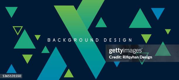 ilustraciones, imágenes clip art, dibujos animados e iconos de stock de fondo abstracto de forma de triángulo geométrico degradado de colores. fondo futurista moderno. se puede usar para páginas de destino, portadas de libros, folletos, volantes, revistas, cualquier marca, banners, encabezados, presentaciones y fondos de pa - esmeraldas