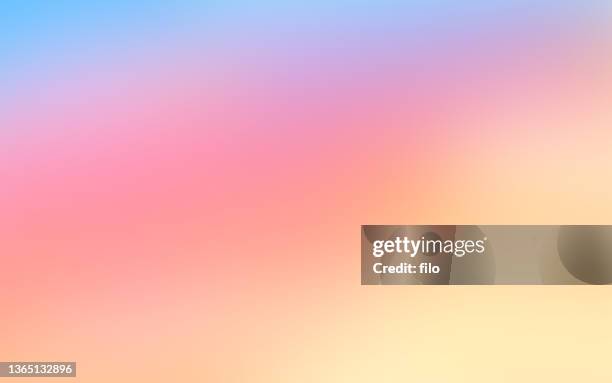 ilustrações de stock, clip art, desenhos animados e ícones de subtle smooth gradient sunset background - summer