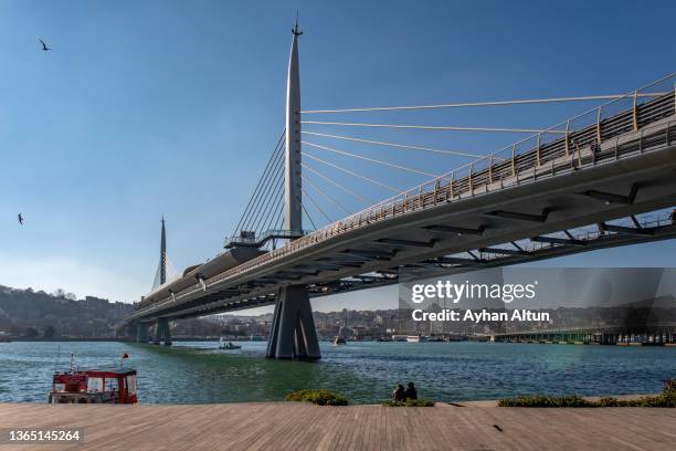 the golden horn in istanbul, turkey - golden horn istanbul stock pictures, royalty-free photos & images