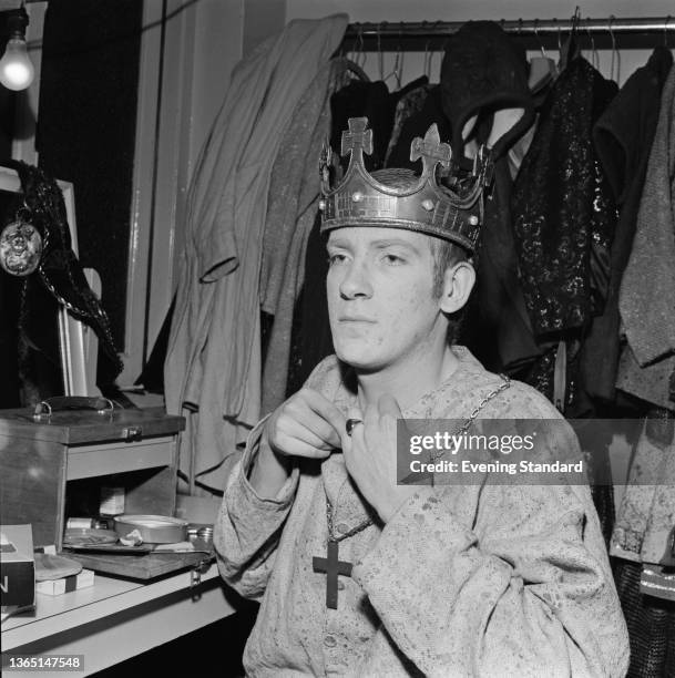 English actor David Warner as King Henry VI in the stage play 'The Wars of the Roses', adapted from Shakespeare's historical plays 'Henry VI' and...