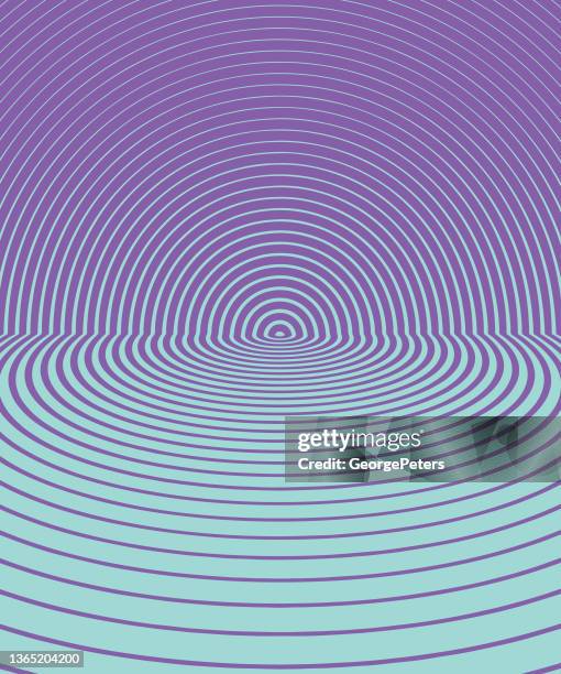 stockillustraties, clipart, cartoons en iconen met concentric circles abstract background - personal perspective or pov